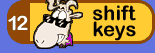 Level 4 Stage 12 worksheet – Shift keys and capital letters